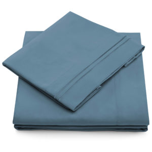 cosy house collection bed sheets peacock blue queen size