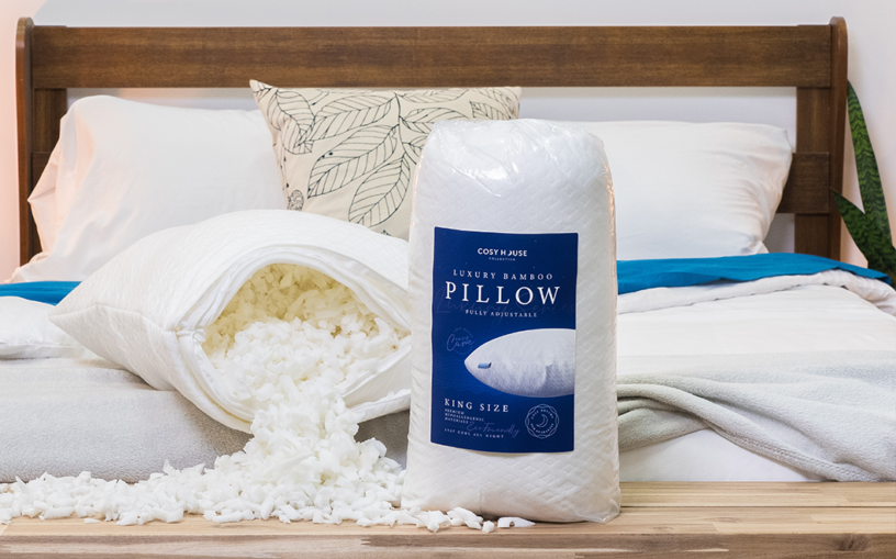 cosy house luxury bamboo pillow with filling